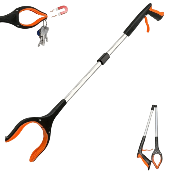 Orange Gribetang med 360° Roterande Klämma