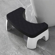 Ergonomisk toalettpall – bättre komfort, svart