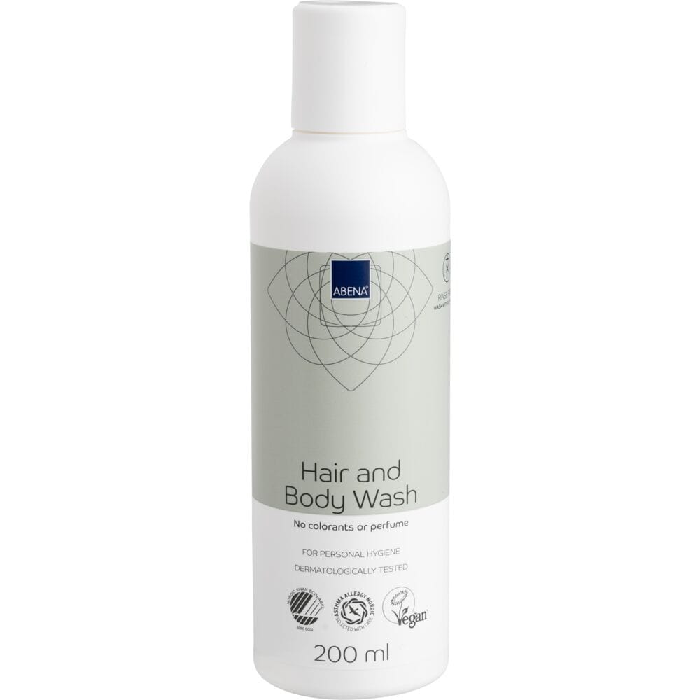 ABENA Hår- och kroppsschampo Tvätt utan vatten | 200 ml