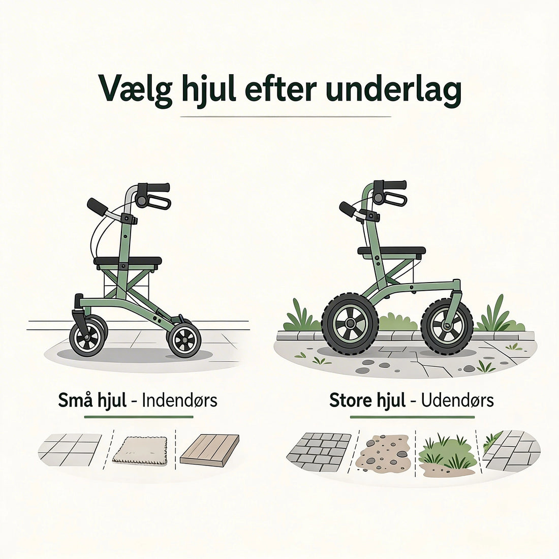 <strong>Välj hjul efter underlag</strong>